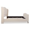 Marcella - King Upholstered Shelter Headboard Bed Set - Sky Neutral Beige - Image 4