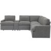 Power Recliner Corner Sofa Home Theater Reclining Sofa Sectional Couches With Storage Box, Cup Holders, USB Ports And Power Socket For Living Room - Dark Gray - Image 19