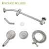 Dual Shower Head With Adjustable Slide Bar And Multi Function Settings - Brushed Nickel - Image 9