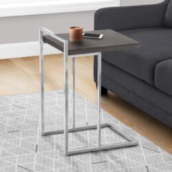 Accent Table C - Shaped, Stylish Appearance - Gray