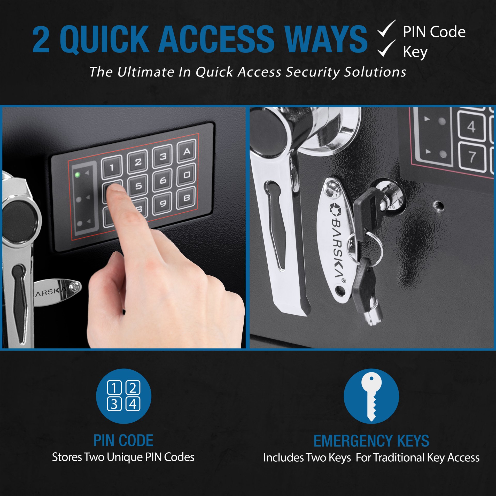 0 72 Cu Ft Keypad Depository Safe - Black - Image 13
