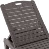 2 Piece Outdoor Chaise Lounges With Adjustable Backrest, Polypropylene - Dark Brown - Image 16