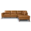 London - Leather Sectional Sofa Right Facing - Tan - Image 7