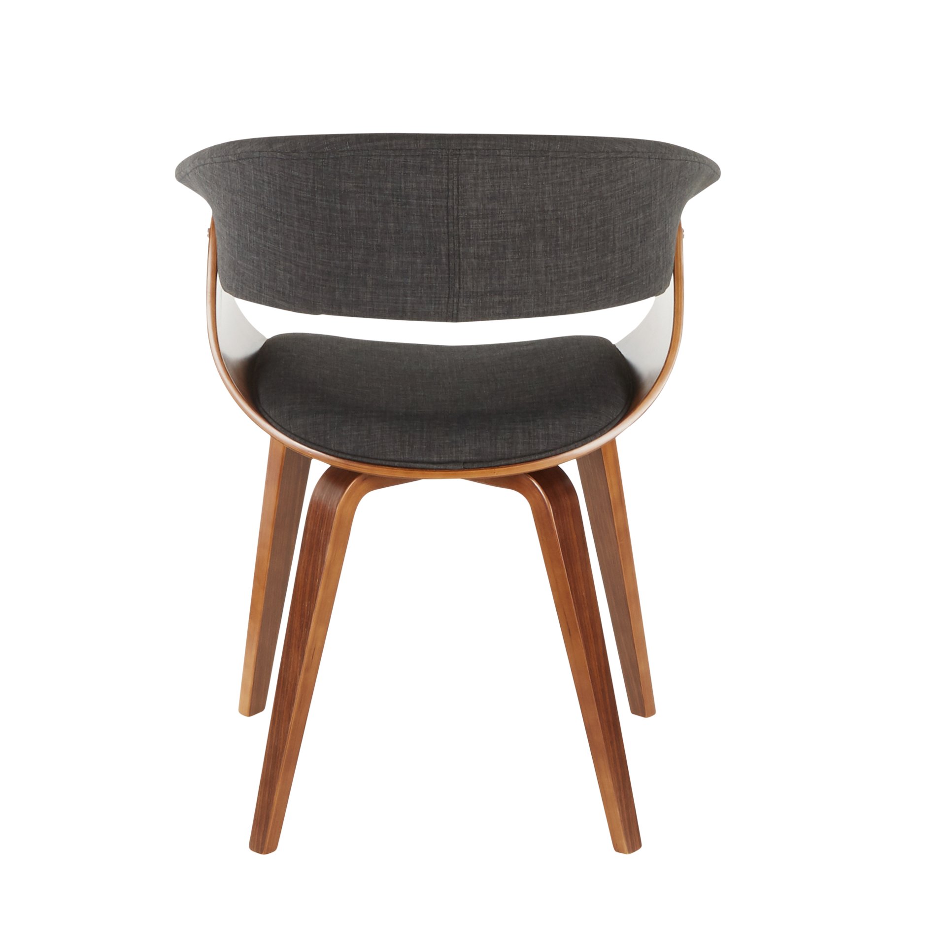 Vintage Mod - Mid-Century Modern Dining Chair (Set of 2) - Walnut / Charcoal - Image 5