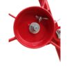 Red Carbon Steel Drywall Lift 11' Panel Hoist With Rolling Caster And Lockable Tool Jack - Red - Image 9