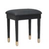 Modern Makeup Vanity Desk With Drawers Cabinet & Charging Port Engineered Wood Space Saving Design For Small Places - Black - Image 12