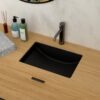 Undermount Bathroom Sink With Overflow, High Quality - Black - Image 4