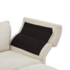 Modern Corduroy, Loveseat Sofa, Deep Seat Sectional Sofa With Ottomans Comfortable Cloud Sofa For Living Room, Apartment, Office, Couch - Beige - Image 12