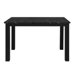 Sarang - Dining Table And Chairs Set - Black / Silver