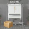 Bathroom Vanity With Sink And Ample Storage - White - Image 9