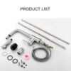 Kitchen Faucet With Pull Down Sprayer - Brushed Nickel - Image 8