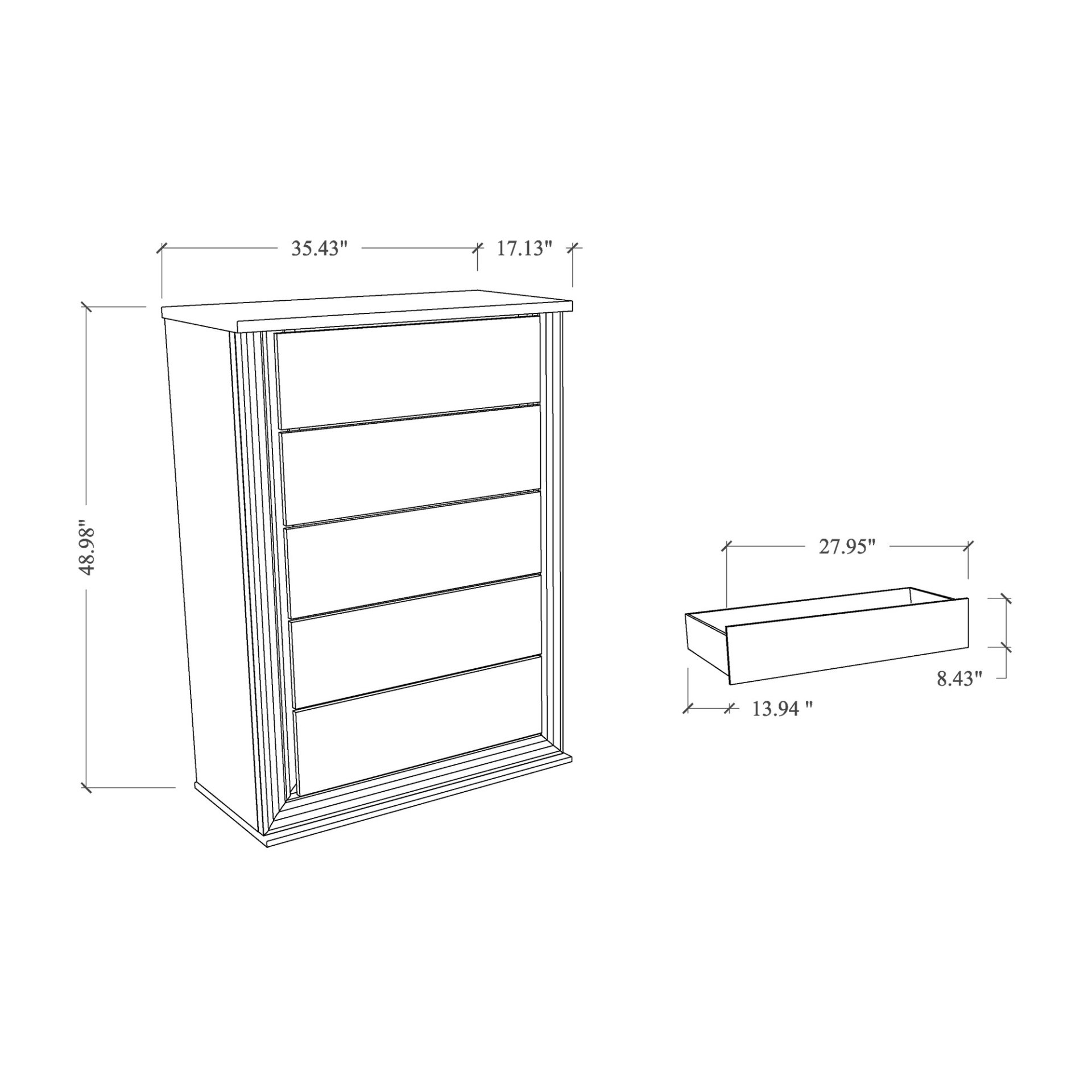 Moon - King 5 Pieces Bedroom Set With LED Lighting - White Marble - Image 10