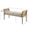 Accent Bench With Arm - Natural - Image 3