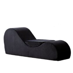 Solace - Chaise Lounge Chair Relaxation, Ergonomic Design With Soft Yet Firm High Density Foam Core, Removable Machinewashable Cover - Black