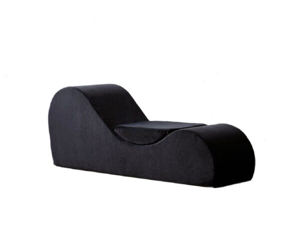 Solace - Chaise Lounge Chair Relaxation, Ergonomic Design With Soft Yet Firm High Density Foam Core, Removable Machinewashable Cover - Black
