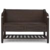 Connaught - Entryway Storage Bench With Shelf - Chestnut - Image 10