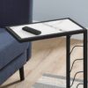 Accent Table, C - Shaped, Versatile Use - White - Image 11