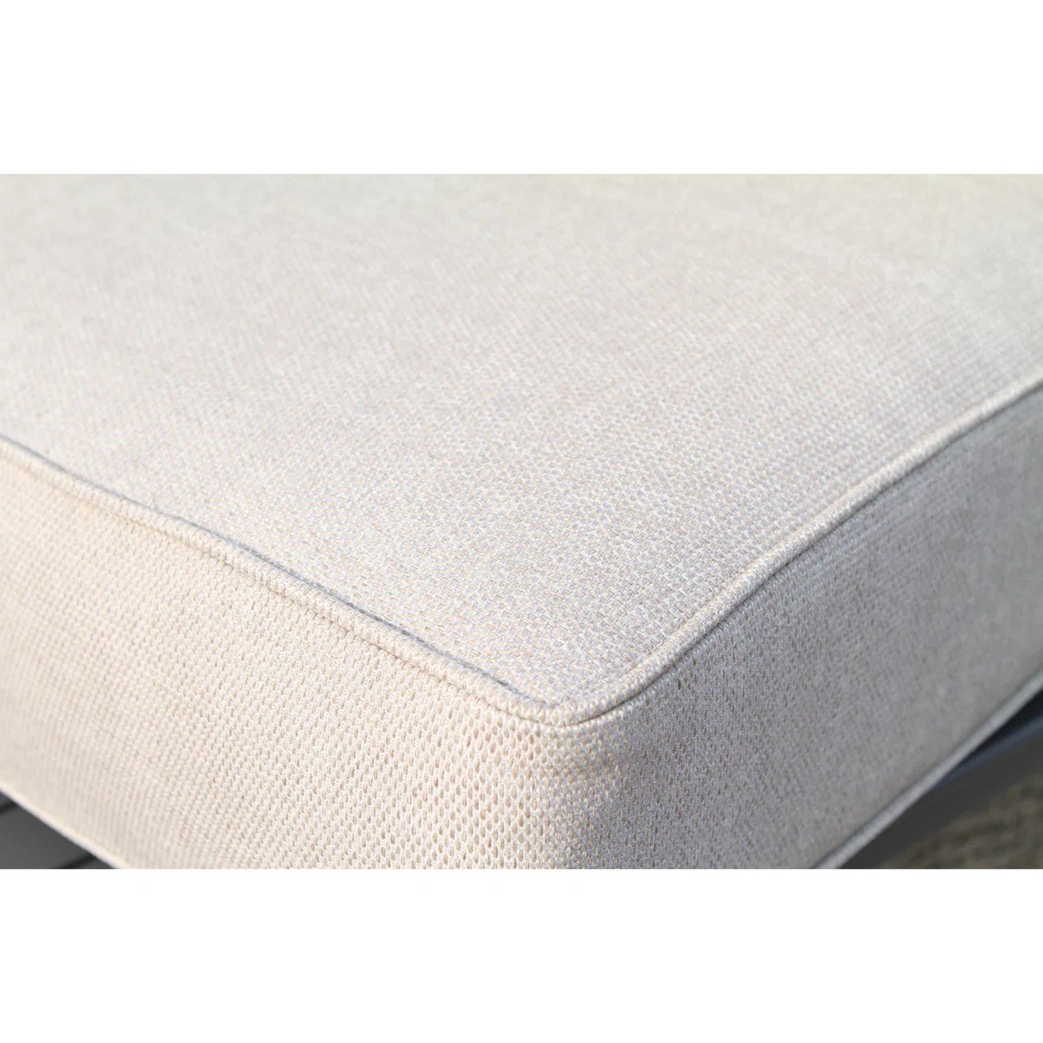 Patio Seating Set With Cushions, Handwoven With Rust Proof Frame - Gray Mix - Image 7