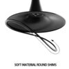 Mid Century Modern Walnut Round Dining Table With Top & Pedestal Base - Walnut / Black - Image 15