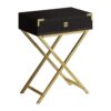 Accent Side Table, Storage Drawer, Contemporary - Espresso - Image 8