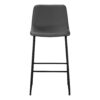 Office Chair, Bar Height, Standing, Computer Desk, Work, Leather Look, Contemporary, Modern - Gray - Image 2