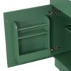 18" Bathroom Vanity With Sink, & Ceramic Cabinet With Adjustable Shelf - Green - Image 19