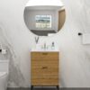 Rectangular Single Vanity Top With 3 Faucet Hole Sink - White - Image 6