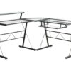 Corner Computer Desk L Shape For Home Office - Black - Image 7