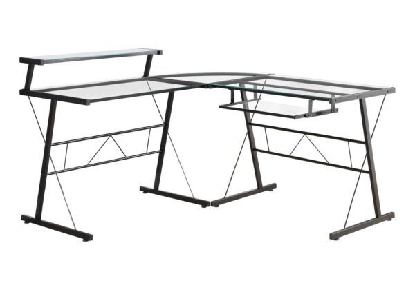 Corner Computer Desk L Shape For Home Office - Black