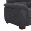3 Seat Sofa With Plush Tufted Cushions - Gray - Image 5