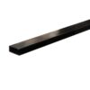 Frameless Fixed Shower Door, Open Entry Design, Tempered Glass - Matte Black - Image 6