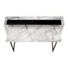 Computer Desk For Home Office, Laptop, Storage Shelves, Contemporary And Modern - White / Black - Image 5