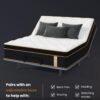 10" Full Plush Hybrid Mattresses With Gel Memory Foam, Individual Pocket Spring Motion Isolation Edge Support - White / Black - Image 8