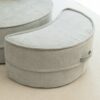Modern Oversized Round Barrel Accent Chair With Ottoman Velvet Upholstered Lounge Armchair With 5 Pillows For Living Room Or Bedroom - Green - Image 6