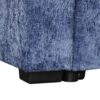 L Shaped Convertible Sofa Bed With Pull Out Bed, Cup Holders, And Storage Space - Blue - Image 25