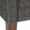 Parris - Upholstered Bench - Dark Gray - Image 5