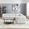 Solo - Corner Sectional Sofa - Cream - Image 4