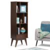 Draper - Mid Century Bookcase And Storage Unit - Medium Auburn Brown - Image 8