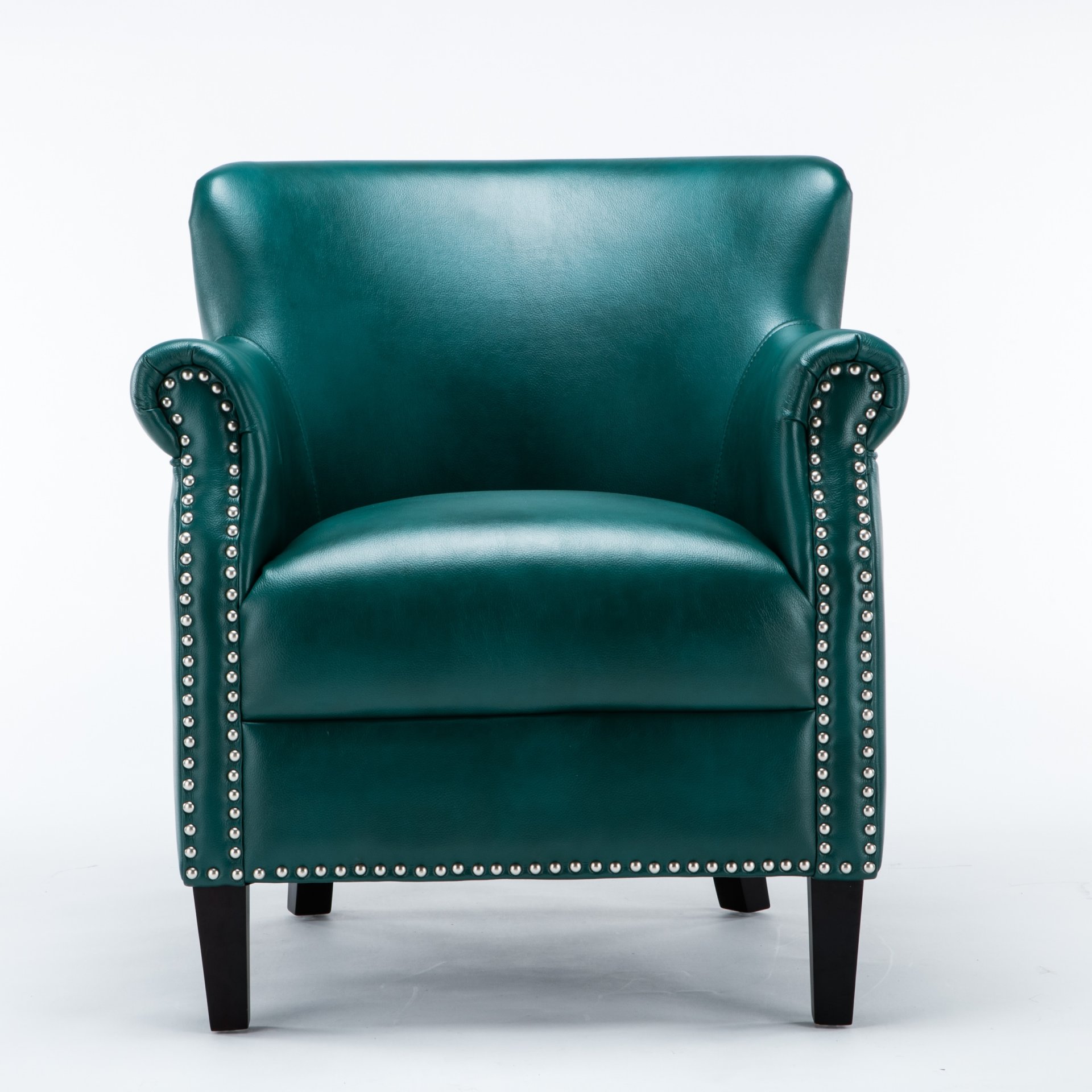 Hadley - Club Chair With And Hardwood Frame - Teal - Image 4