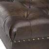 Henley - Tufted Ottoman Bench - Distressed Brown - Image 4