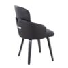Dahlia - Contemporary Dining Chair (Set of 2) - Black - Faux Leather - Image 4