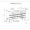 Clarkson - TV Stand - Rustic Natural Aged Brown - Image 11