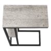 Accent Table, C - Shaped, Contemporary And Modern - Gray - Image 5