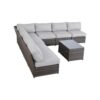 6 Person Outdoor Seating Group With Cushions - Brown - Image 7