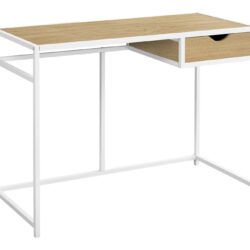 Computer Desk For Home Office, Laptop, Storage Drawer, Contemporary & Modern - Natural
