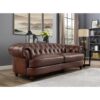 Newport - Leather Sofa - Caramel - Image 3