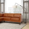 Juno - Sectional Left Waxy Sofa - Cognac - Image 6