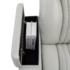 270 Degree Power Swivel Recliner, Home Theater Seating With LED Light Strip, Cup Holder, 360 Degree Swivel Tray Table, And Cell Phone Holder Chair - Gray - Image 24