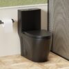 1 Piece Toilet With Tornado Flush, Dual Flush, And ADA Height Comfort Chair - Matte Black - Image 4