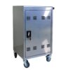 30 And 2 Bay Mobile School Charging Cart Station For Chromebook, Tablet And Laptop Computer With Power Strip Included - Silver - Image 7